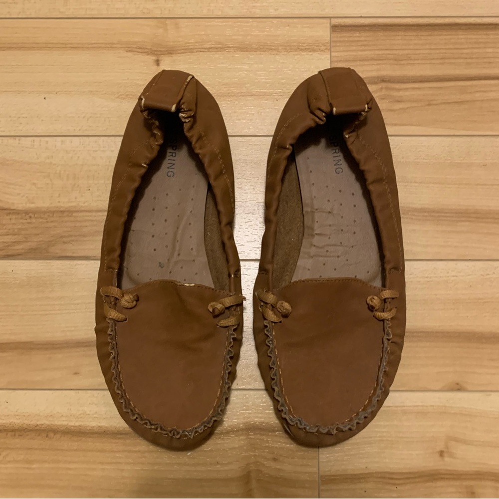 Brown caramel brand new loafers mocassins